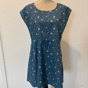 Cotton On Blue Floral Midi Dress